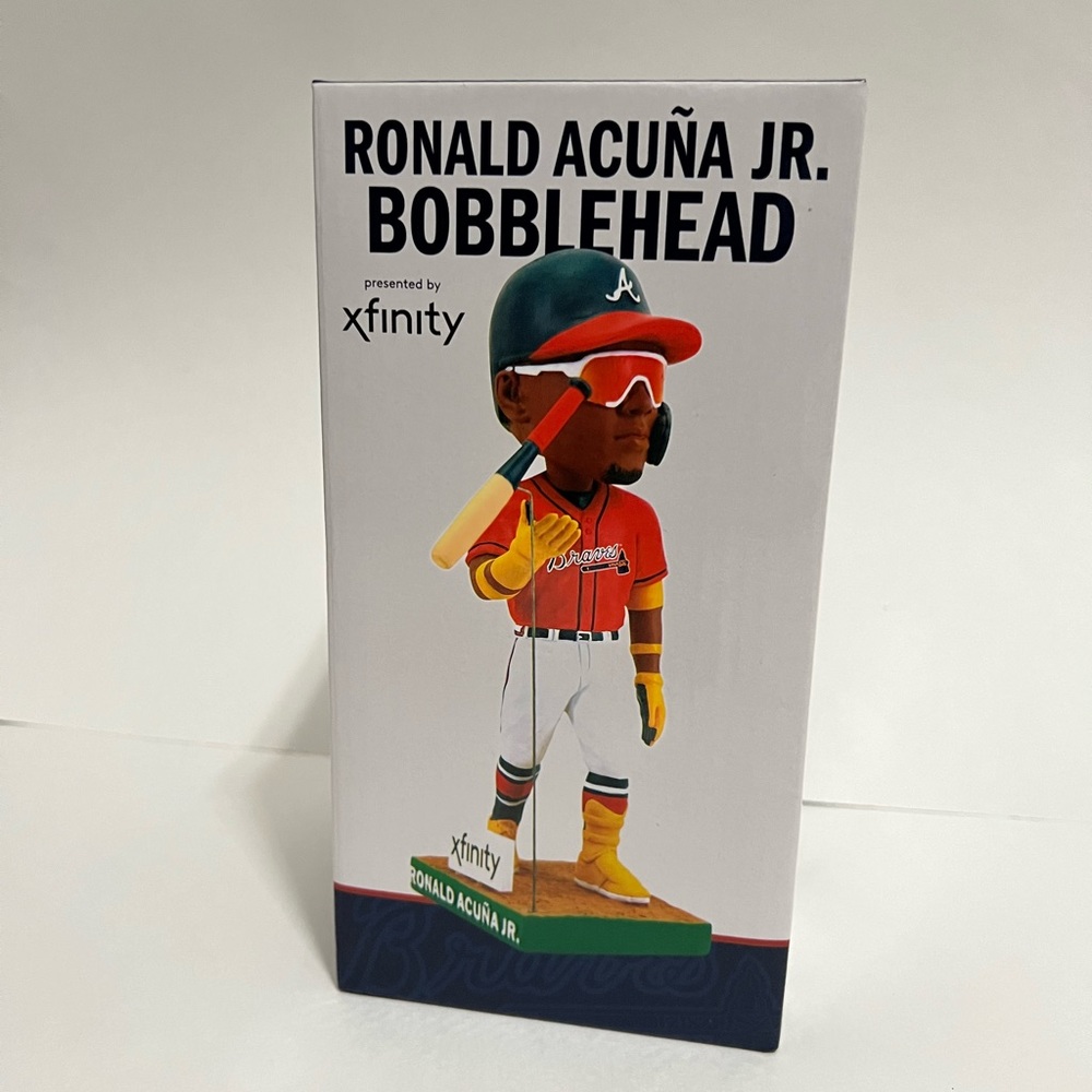 Ronald Acuña Jr. Bat Flip Bobblehead | Atlanta BRAVES